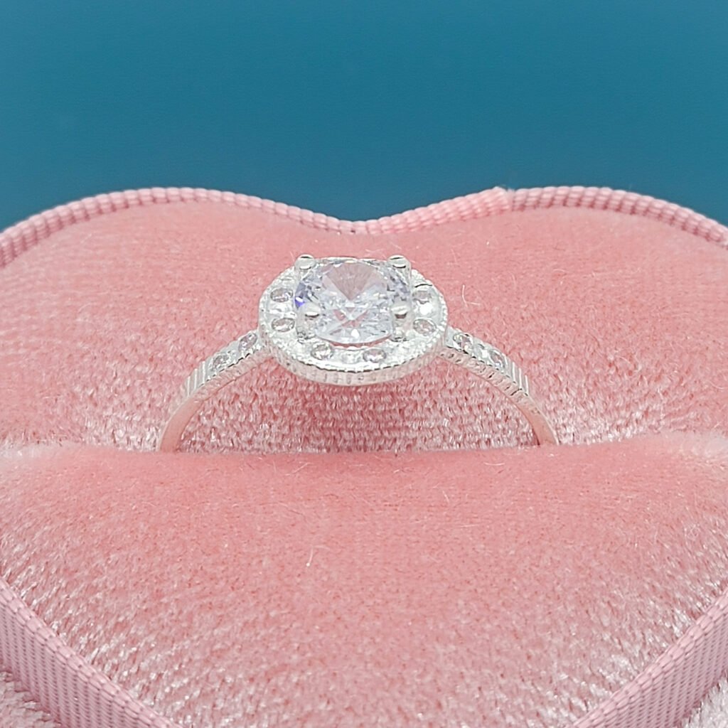 Anillo Luna Llena de Plata .925