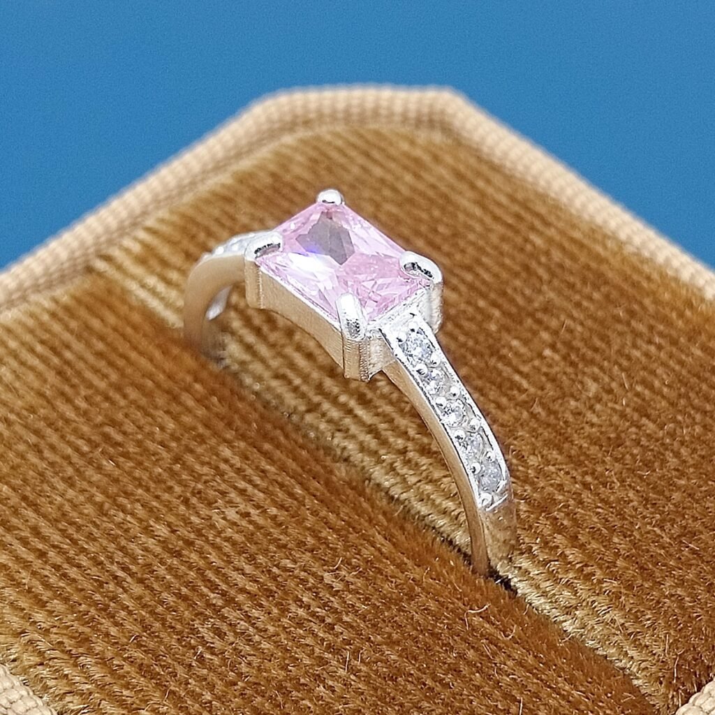 Anillo Ariyah Rosa Plata .925