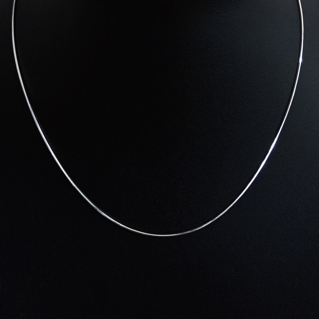 Cadena Topo Cuadrada 1mm Plata .925