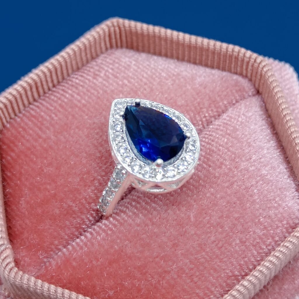 Anillo Hera Azul Plata .925