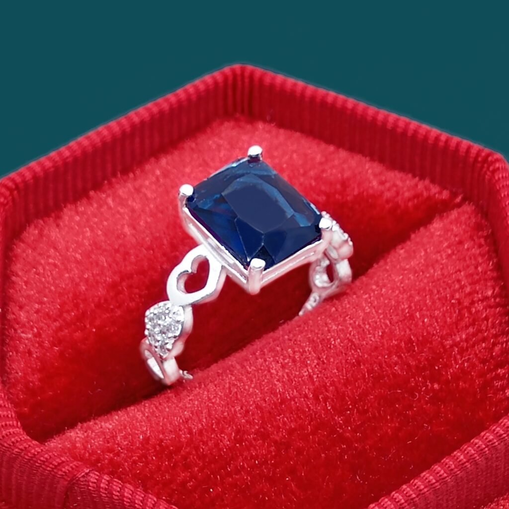 Anillo Helga Blue Plata .925