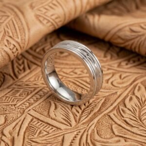 Anillo Navajo King de Acero Inoxidable
