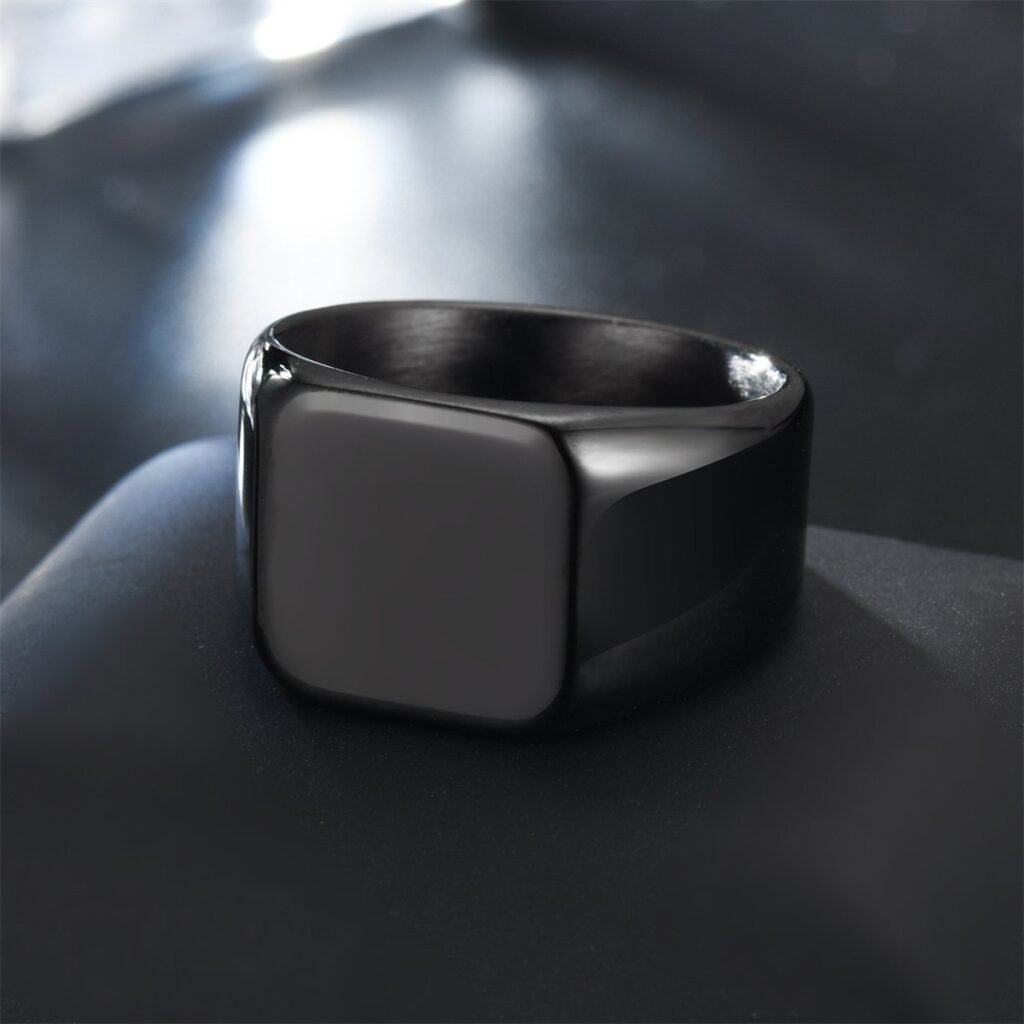 Anillo Mirage Noir de Acero Inoxidable