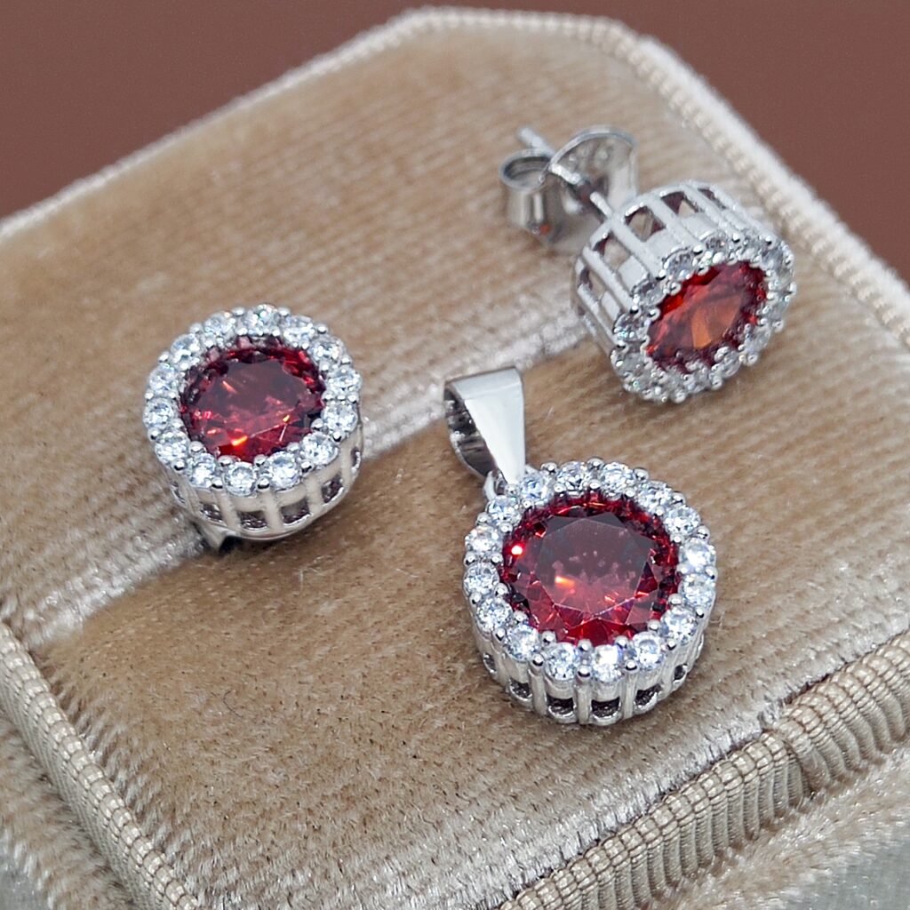 Conjunto Fuego Plata .925