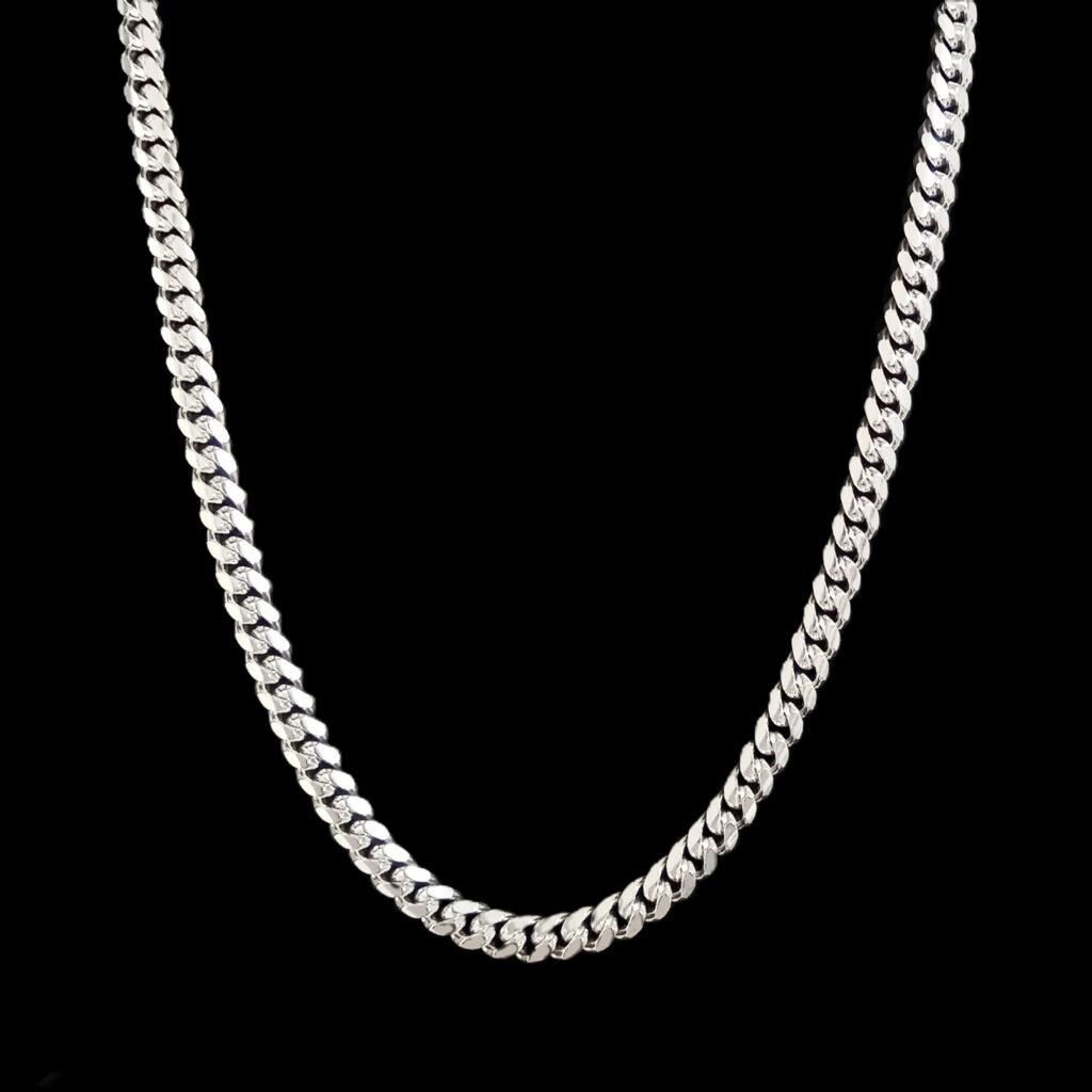 Cadena Barbada Cubana 8mm Plata .925
