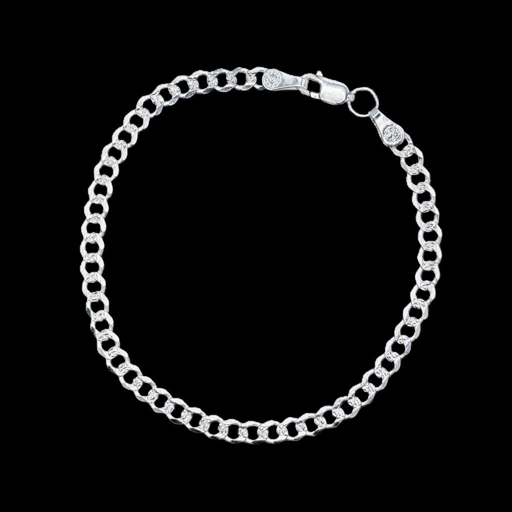 Pulsera Barbada 4.2mm Plata .925