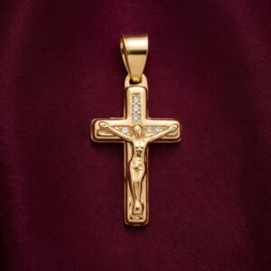 Dije Cruz Con Cristo 20mm De Oro 10k