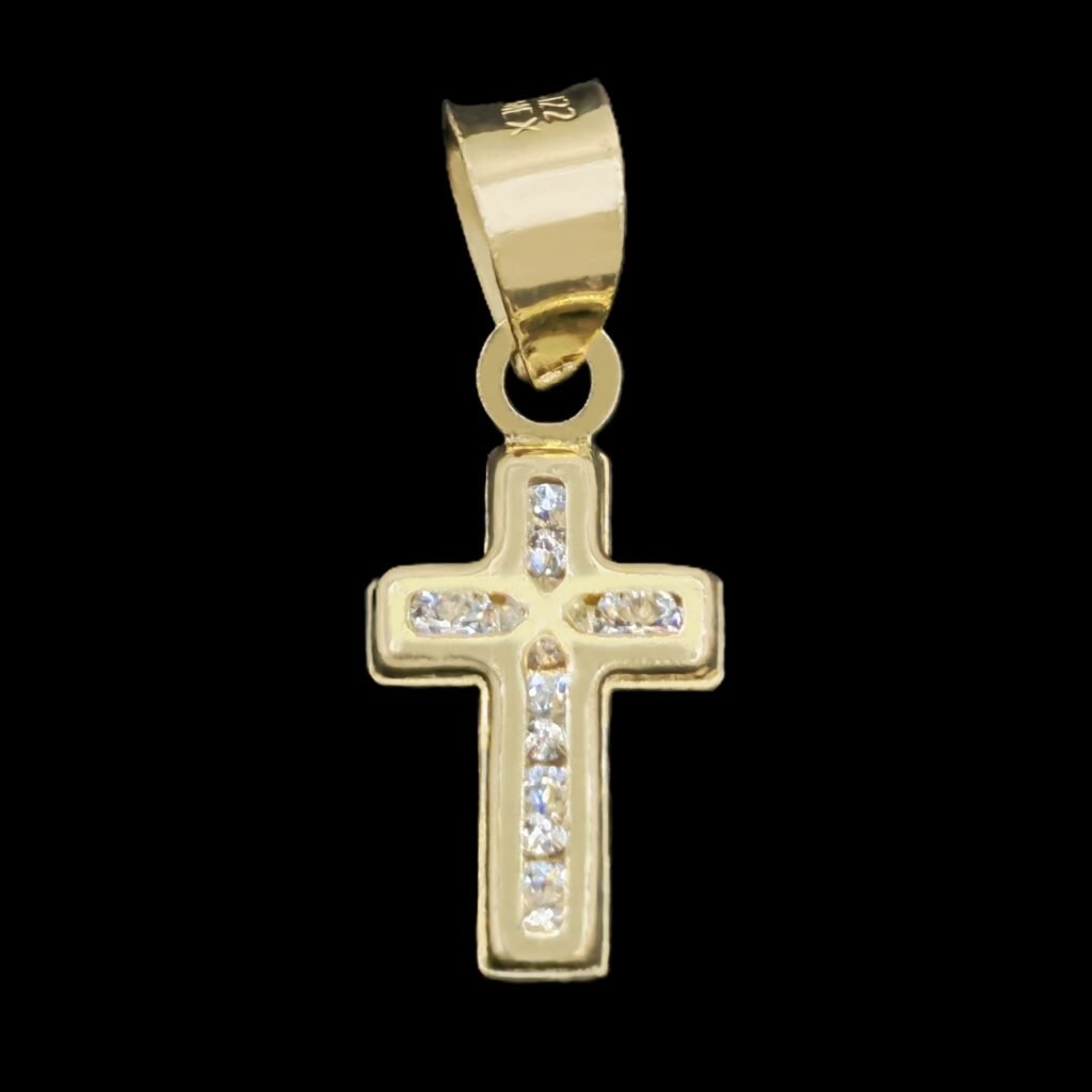 Dije Cruz 15mm de Oro 10k