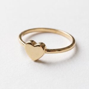 Anillo Heart de Oro 10k