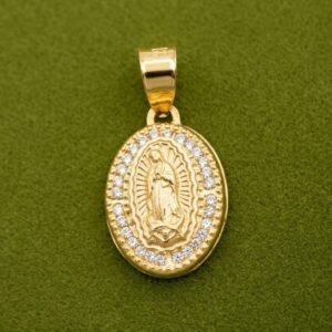 Dije De Virgencita 17mm De Oro 10k