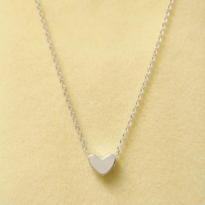 Collar Corazon Lovely De Plata .925