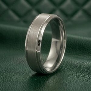 Anillo Phantom 6mm Argente De Acero Inoxidable