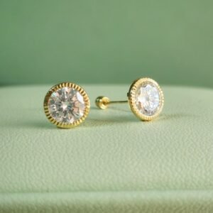 Broqueles Sol B 7mm Oro 10k