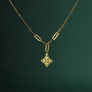 Collar Bruixa Dorado De Acero Inoxidable