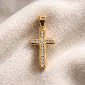 Dije Cruz 20mm de Oro 10k