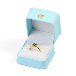 Estuche Para Anillo York Celeste