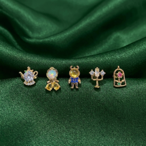 Aretes La Bella Y La Bestia