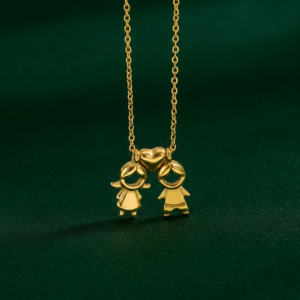 Collar Boy & Girl De Acero Inoxidable