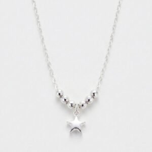 Collar Estrella Soplada de Plata .925