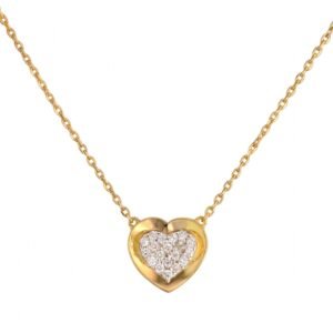 Collar Corazon Sparkle de Oro 10k