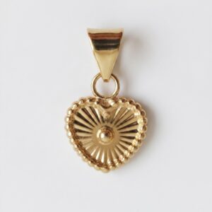 Dije Corazon Destello de Oro 10k