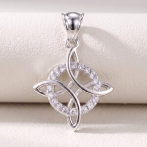Dije Nudo de Bruja 33.5mm de Plata .925