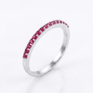 Anillo Carla Fucsia de Plata .925