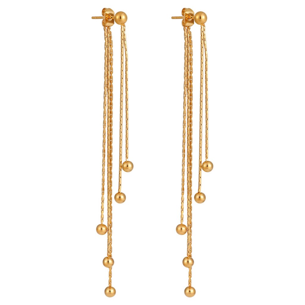 Aretes Largos Widow de Acero Inoxidable