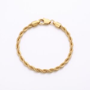 Pulsera Torzal X Dore de Acero Inoxidable