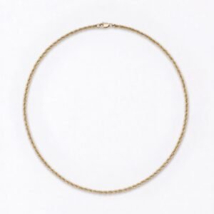 Cadena Torzal Hueca 50cm*2.2mm de Oro 10k