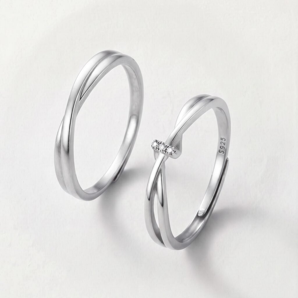 Anillos (Par) The Eclipse de Plata .925