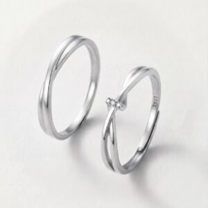 Anillos (Par) The Eclipse de Plata .925