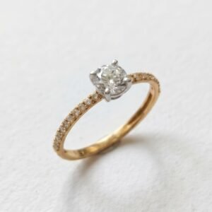 Anillo Solitario Felicia de Oro 10k