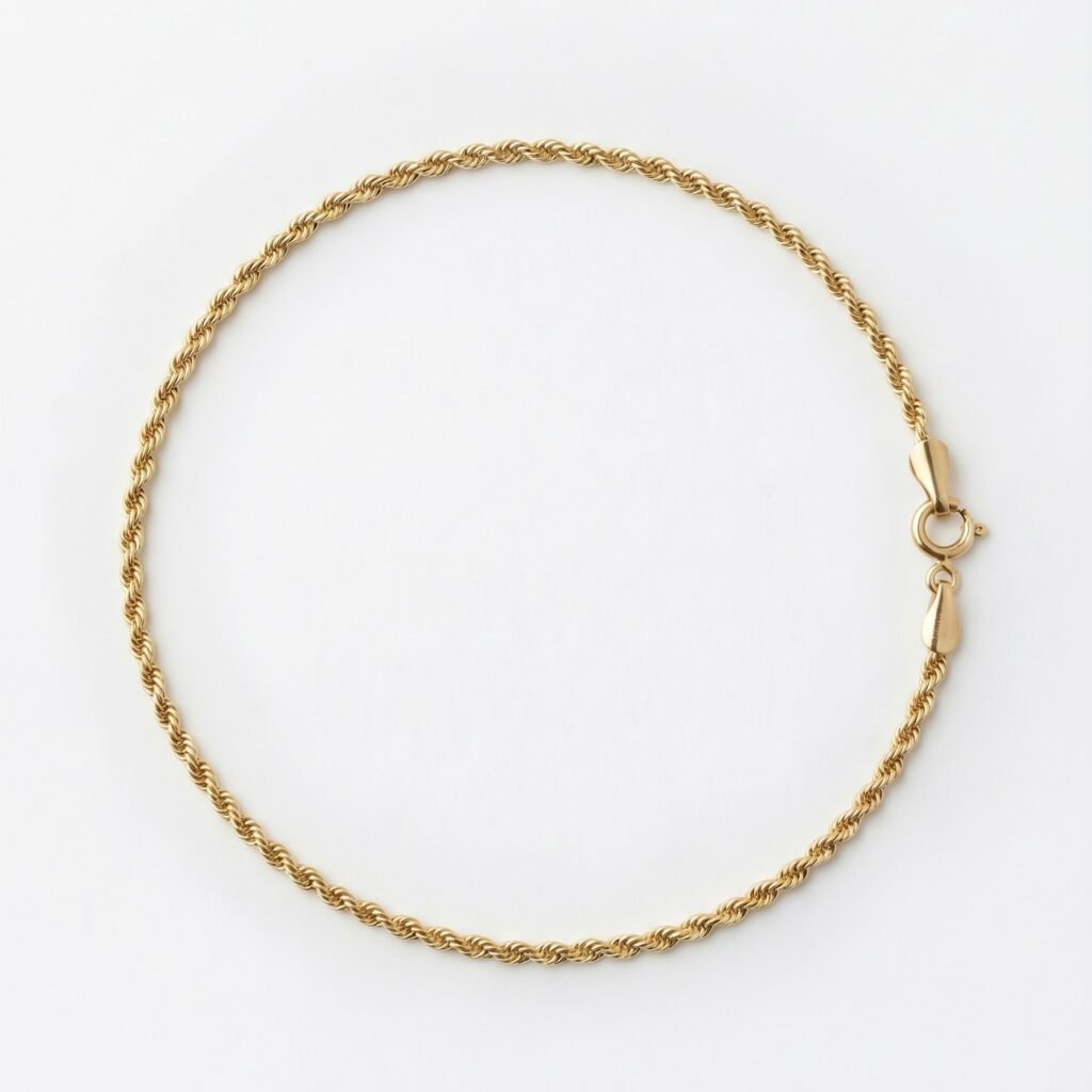 Pulsera Torzal Hueca 1.8mm de Oro 10k
